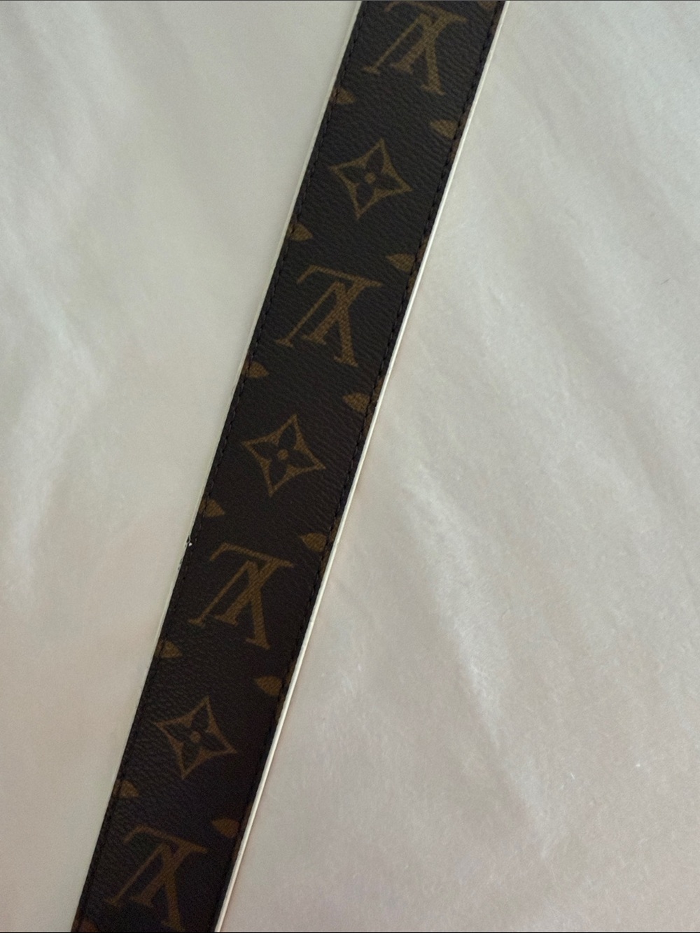 Louis Vuitton Monogram Reversible Strap in Brown & Orange - Picture 8 of 9